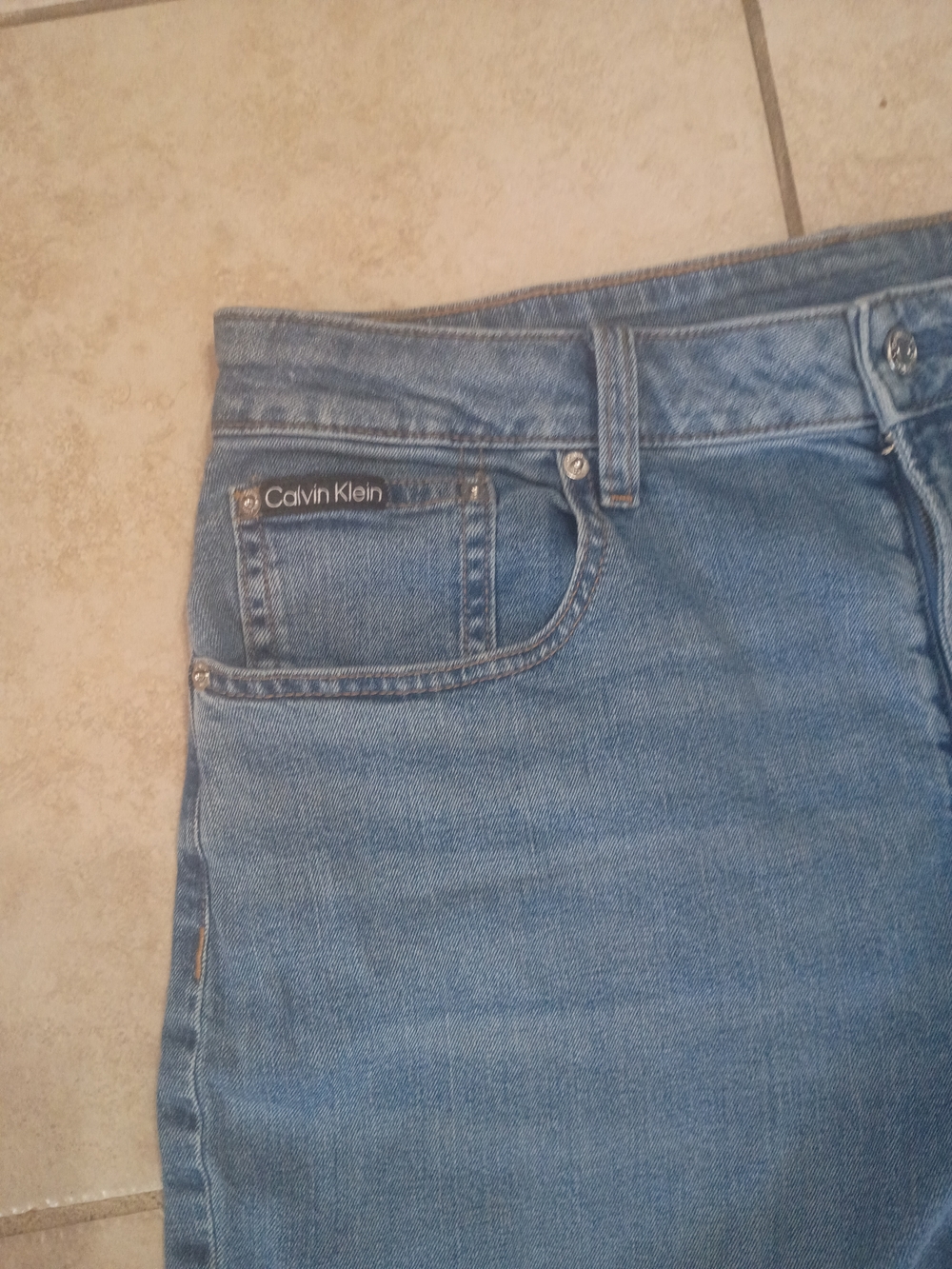 Calvin Klein Jeans Women's Straight Leg Light Blue Denim - Picture 7 of 12